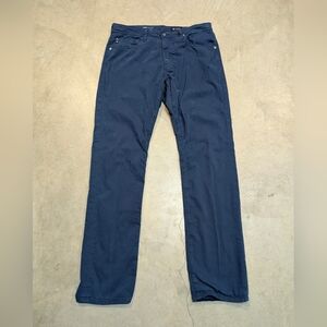 AG Adriano Goldschmied The Everett Mens 34x34 (34x33.5) Navy Slim Straight Pants